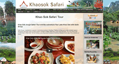 Desktop Screenshot of khaosoksafari.com