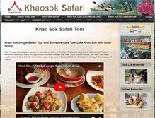 Tablet Screenshot of khaosoksafari.com